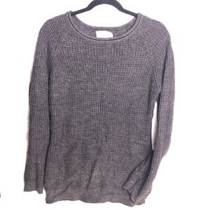 Ambiance Dark Grey Knit Sweater Size Large